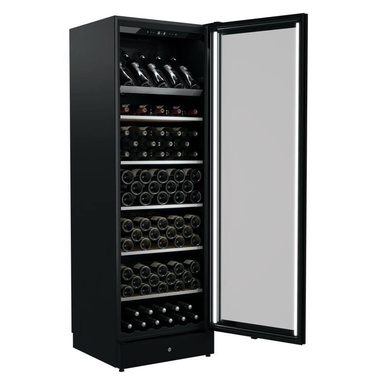 VWM198SBA 5 1 ANG L Open Image of Refrigerator Freestanding Vintec Premium Wine 198Bottle