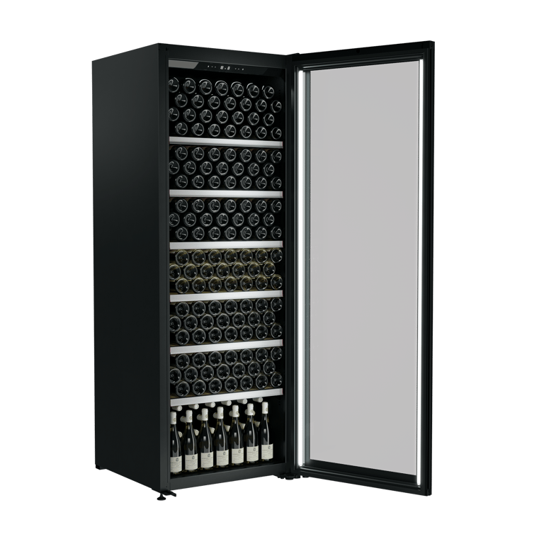 VWM306SBA MaximumCapacity thick left open Image of Refrigerator Freestanding Vintec Premium Wine 306Bottle