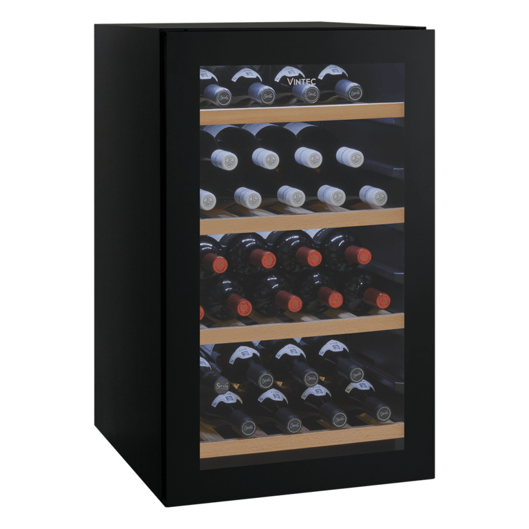 VWS035SBB-X HERO ANG PROP Image of Refrigerator Underbench Vintec Wine 35Bottle