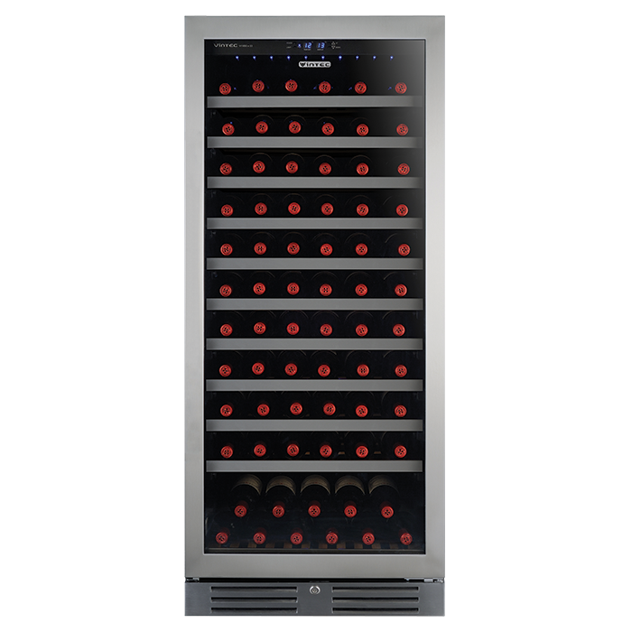 VWS130SSB Front P DE copy Image of Refrigerator Freestanding Vintec Wine 130Bottle
