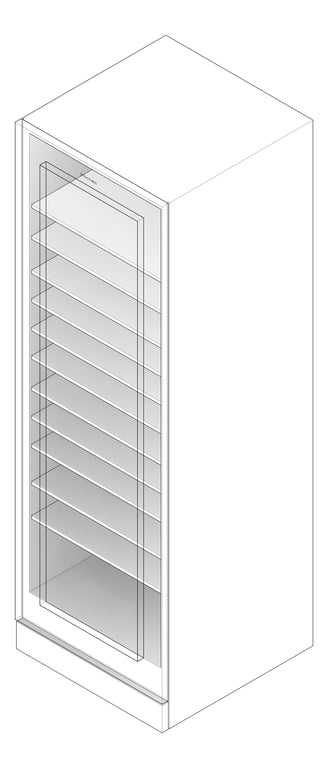 3D Documentation Image of Refrigerator Freestanding Vintec Premium Wine 126Bottle TelescopicShelves