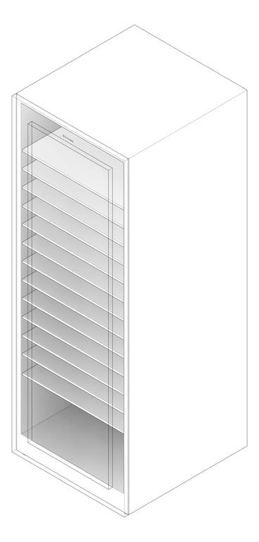 3D Documentation Image of Refrigerator Freestanding Vintec Premium Wine 180Bottle TelescopicShelves