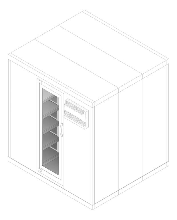 3D Documentation Image of Refrigerator WalkIn Vintec ESpace Wine