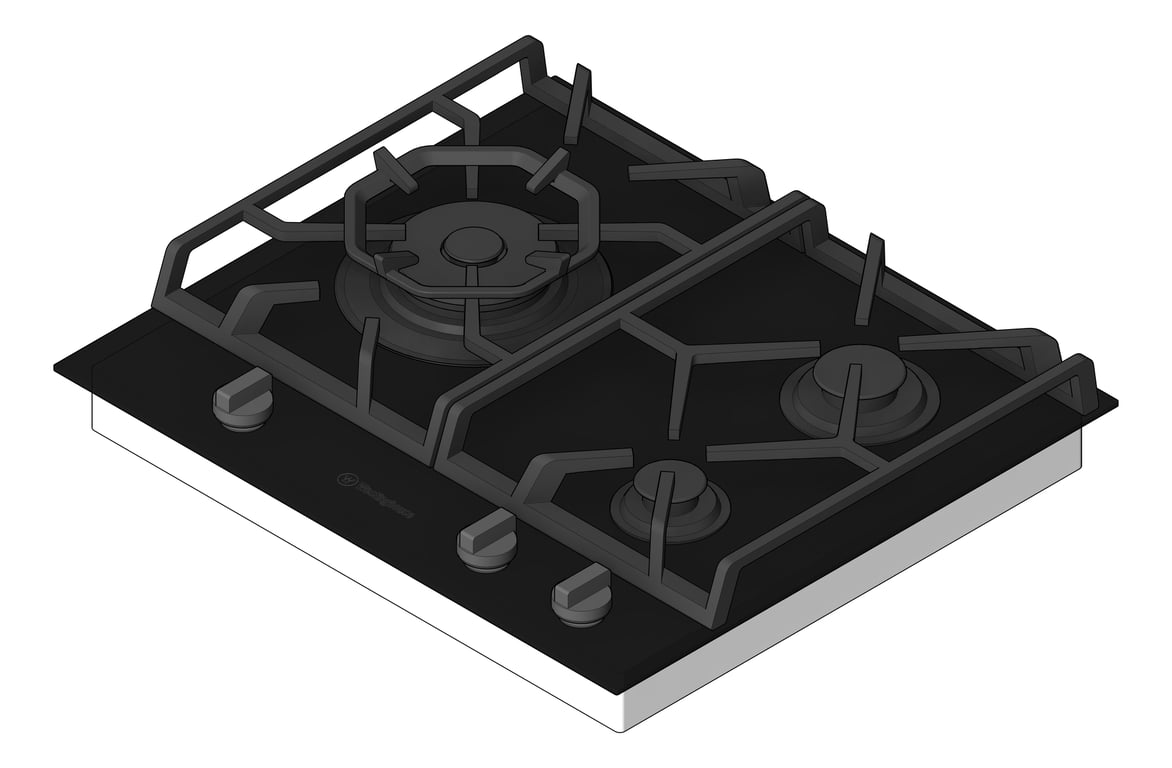 Cooktop Gas Westinghouse 600 Glass