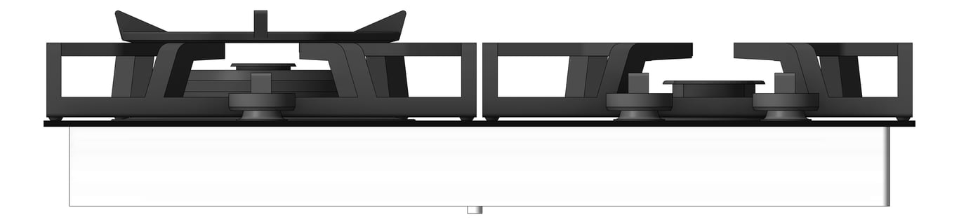 Front Image of Cooktop Gas Westinghouse 600 Glass