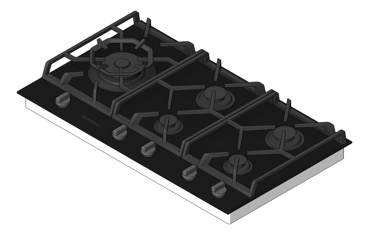 Cooktop Gas Westinghouse 900 Glass