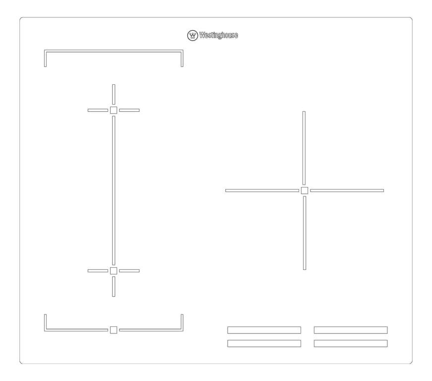 Plan Image of Cooktop Induction Westinghouse 600