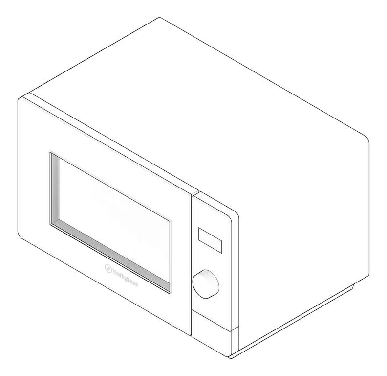 3D Documentation Image of Microwave Countertop Westinghouse 29L