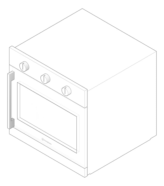 3D Documentation Image of Oven Electric Westinghouse 600 SideOpening