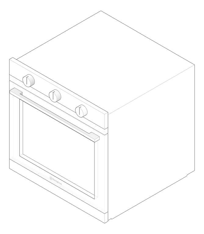 3D Documentation Image of Oven Gas Westinghouse 600