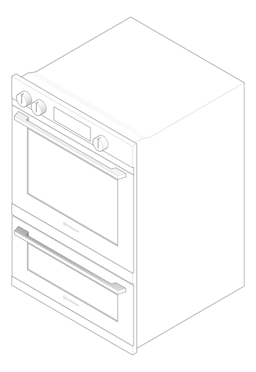 3D Documentation Image of Oven Gas Westinghouse 600 Duo