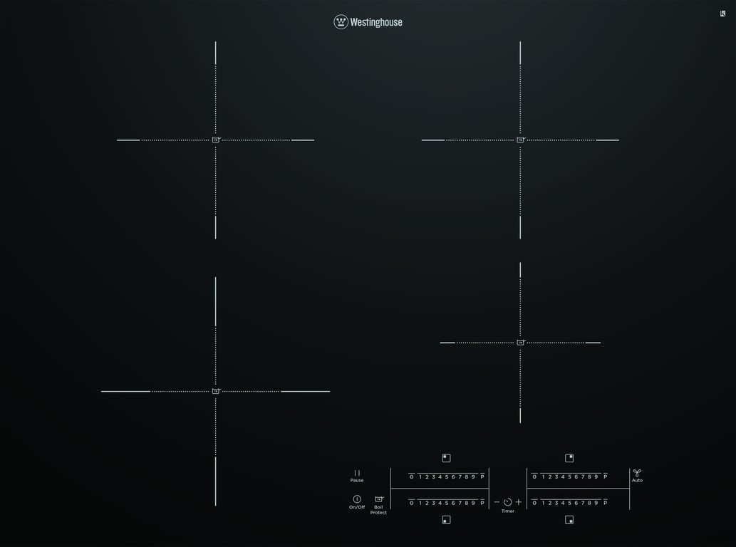 Westinghouse 70cm Induction Cooktop WHI743BD Image of Cooktop Induction Westinghouse 700