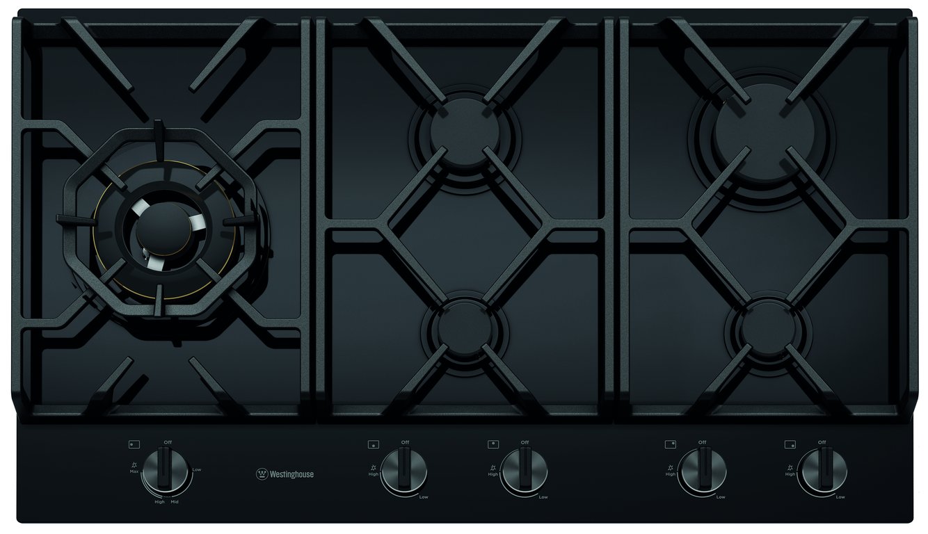 Westinghouse 90cm Ceramic Cooktop WHG959BD Image of Cooktop Gas Westinghouse 900 Glass