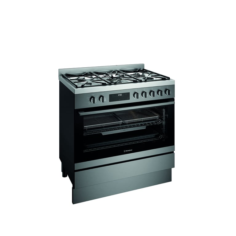 Westinghouse 90cm Freestanding Oven WFE9516DD Image of Cooker Upright Westinghouse DualFuel