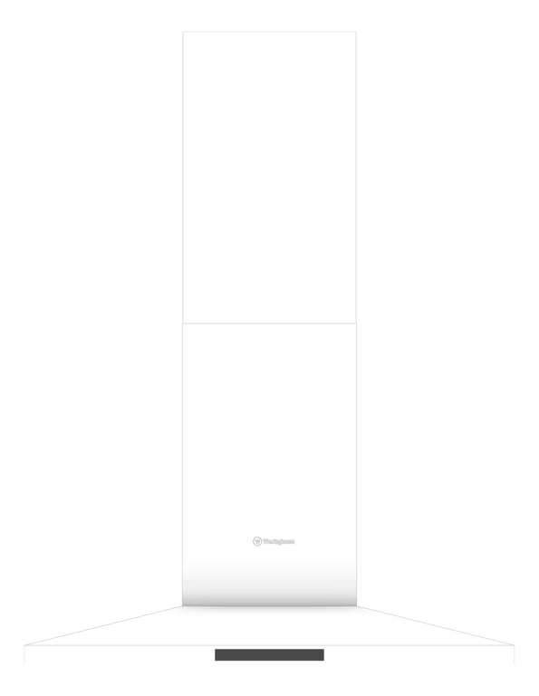 Front Image of Rangehood Canopy Westinghouse 900 TouchControl