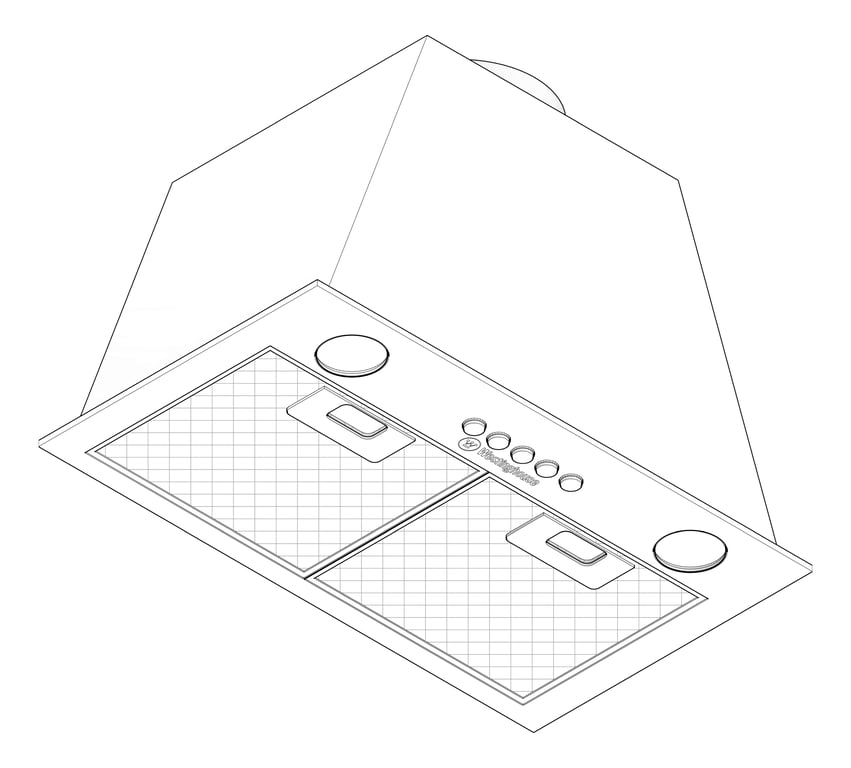 3D Documentation Image of Rangehood Integrated Westinghouse 500