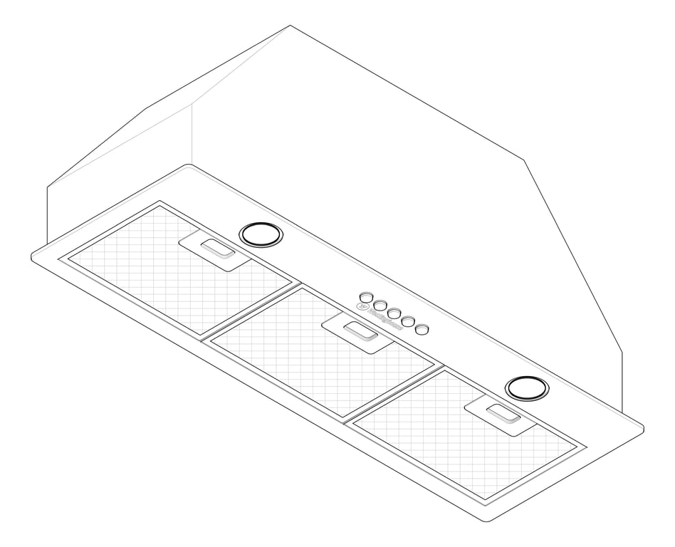 3D Documentation Image of Rangehood Integrated Westinghouse 800