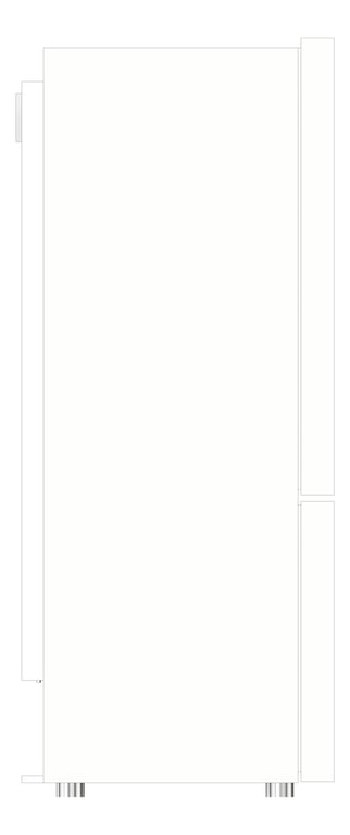 Left Image of Refrigerator Freezer Westinghouse 425L