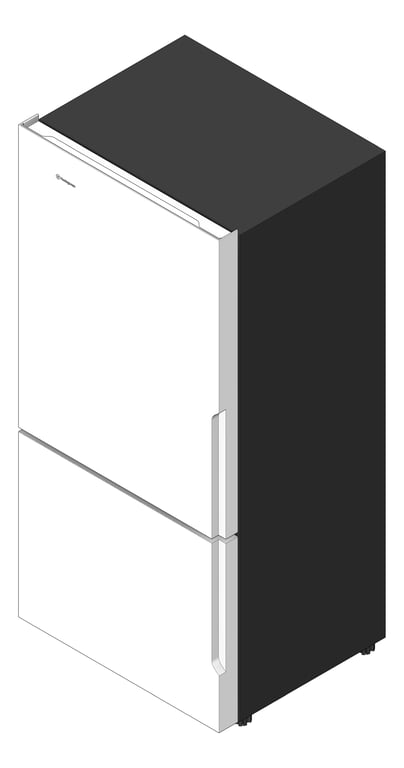 Refrigerator Freezer Westinghouse 496L - BIMcontent.com