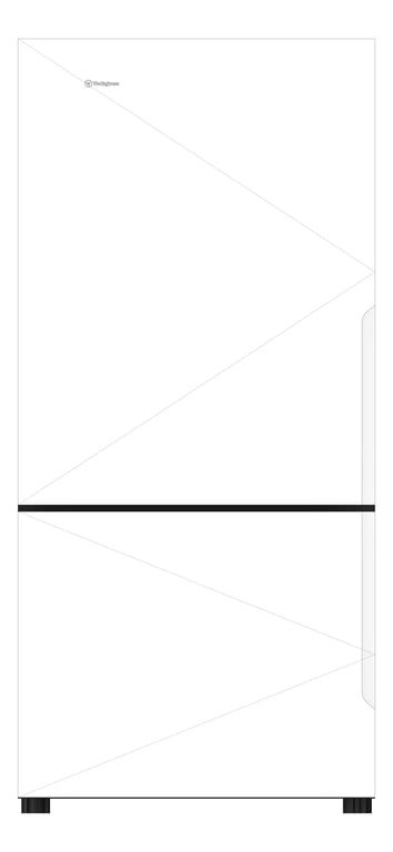 Front Image of Refrigerator Freezer Westinghouse 496L