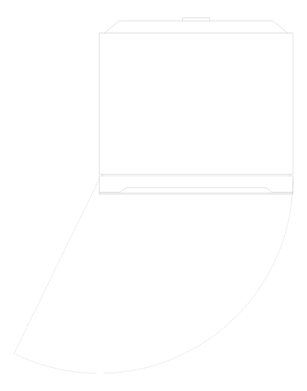 Plan Image of Refrigerator Freezer Westinghouse 496L
