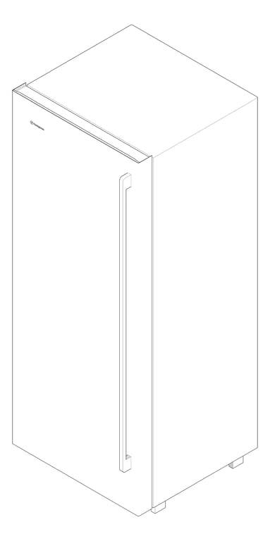 3D Documentation Image of Refrigerator SingleDoor Westinghouse 466L