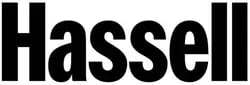 Hassell logo, in partnership with IGS Group, highlighting their collaborative focus on cutting-edge architectural and design projects.