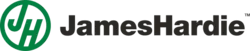 James Hardie logo, aligned with IGS Group, emphasizing their joint venture in high-performance building solutions.