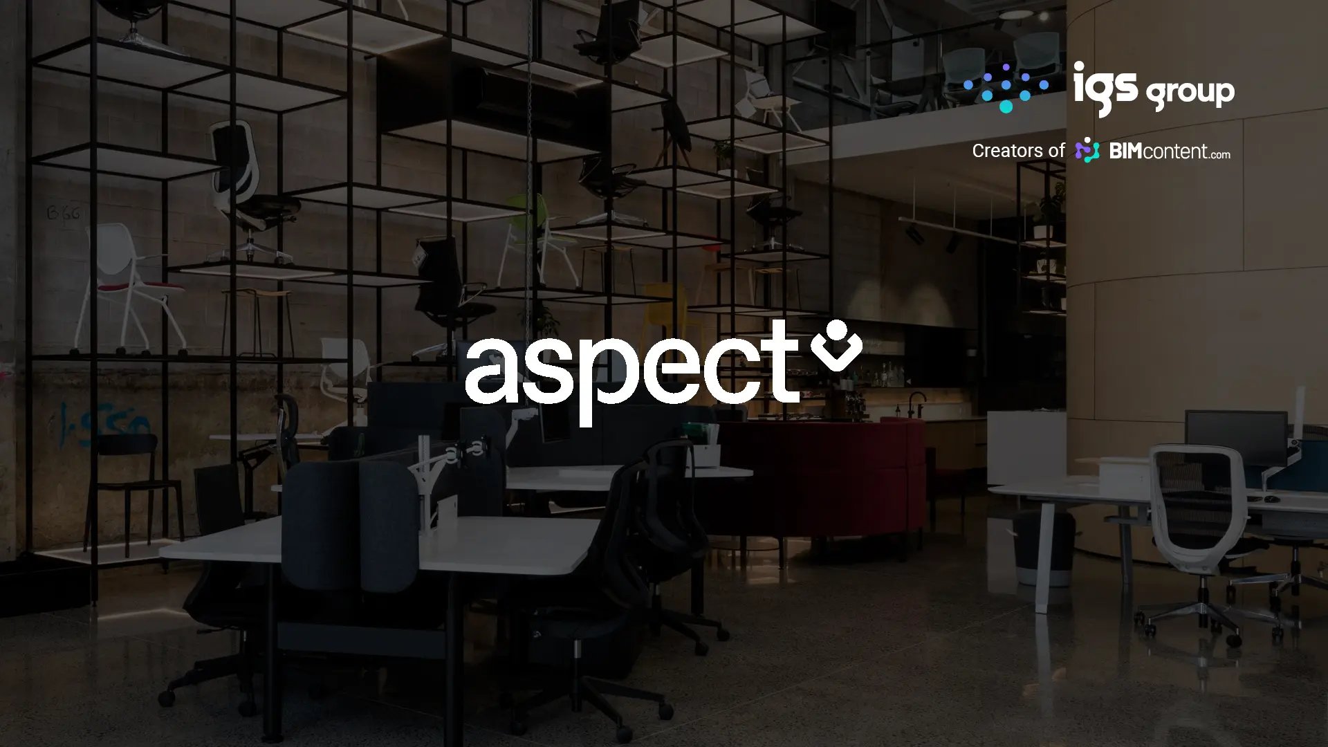 Success story featuring Aspect Furniture, a leader in office furniture solutions, highlighting their collaboration with IGS Group to develop a tailored BIM strategy for enhancing specifier collaboration, streamlining project workflows, and increasing product specifications.