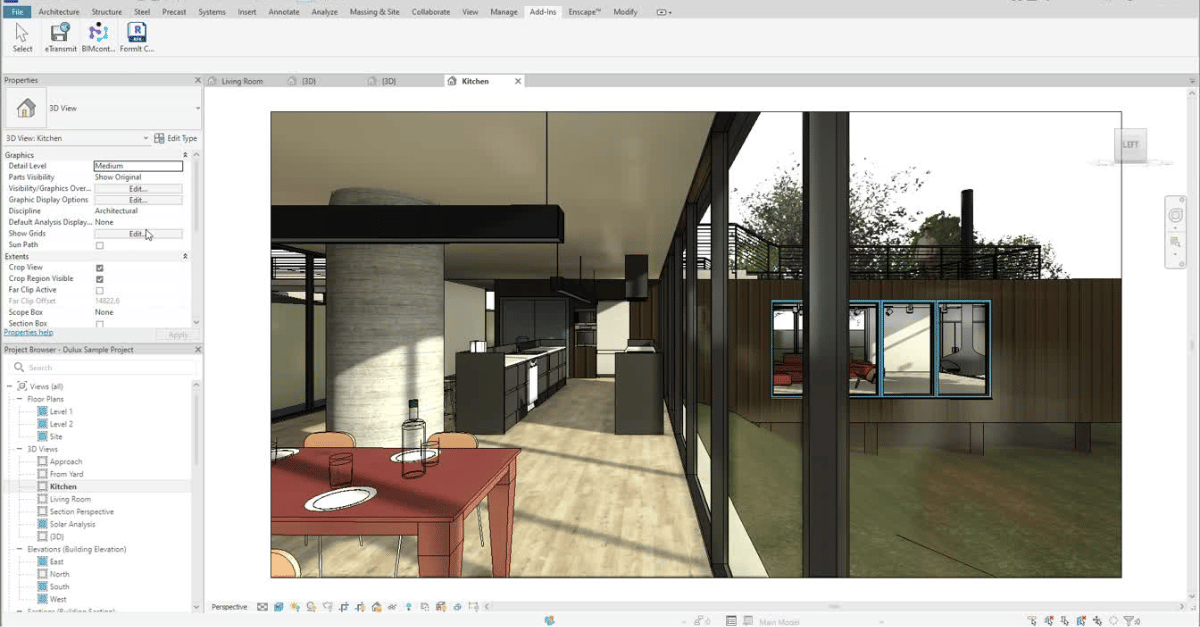 design stage flooring visual realistic view