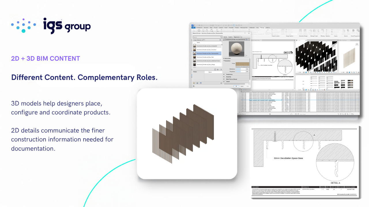 3d 2d bim content