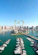 Marina View 3BR+Maids Room Apt. in Porto Arabia - Apartment in West Porto Drive