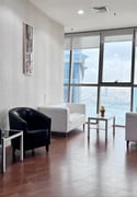 18 Sqm Furnished Office in West Bay Inc Utilities - Office in Palm Tower B