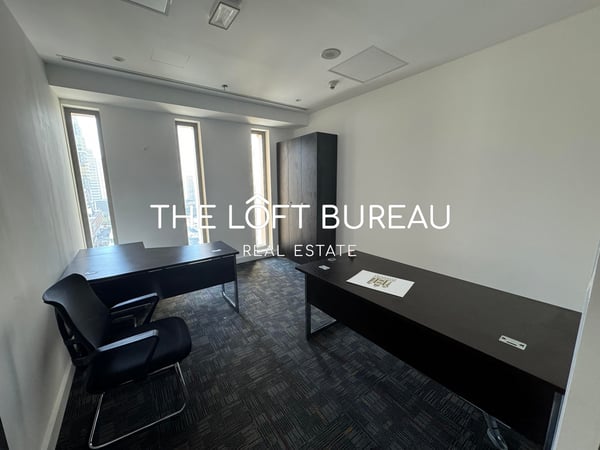 OFFICE  FITTED WITH FURNITURE  IN LUSAIL MARINA - Office in Marina Tower 02