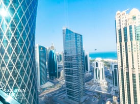 Corniche View ✅ West Bay | High Floor | Office - Office in West Bay