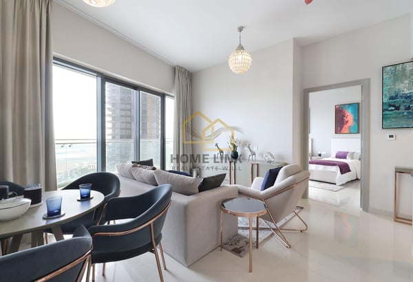 ✅ BRAND NEW | SEA VIEW | 2BR Fully Furnished Aprt - Apartment in Waterfront Residential