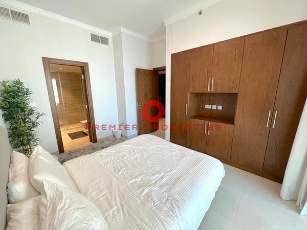 Including Bills Sea View Furnished 3BR + Maid - Apartment in Viva Bahriyah