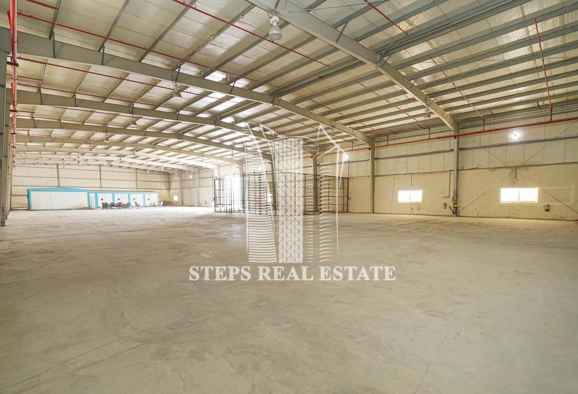 Warehouse with Huge Open Land in Industrial - Warehouse in Industrial Area