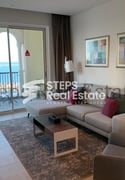 Sea View | Fully Furnished 1BHK+Office Apartment - Apartment in Viva Bahriyah