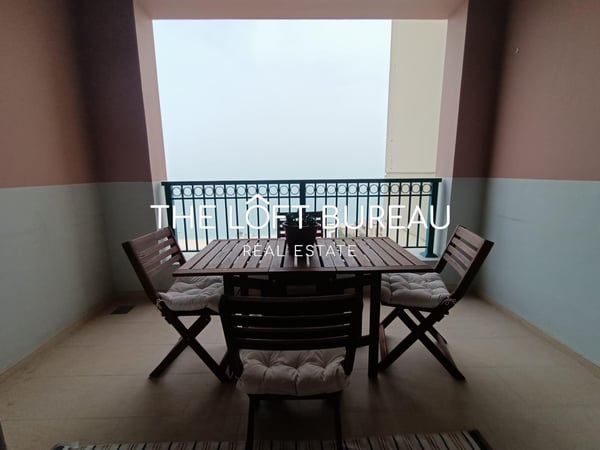 Sea View! Fully Furnished 2BR with Balcony! - Apartment in Viva Bahriyah