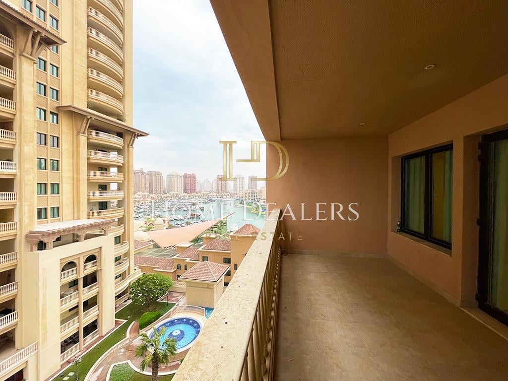 Fully Furnished 3BR + Maids Room in Porto Arabia - Apartment in West Porto Drive