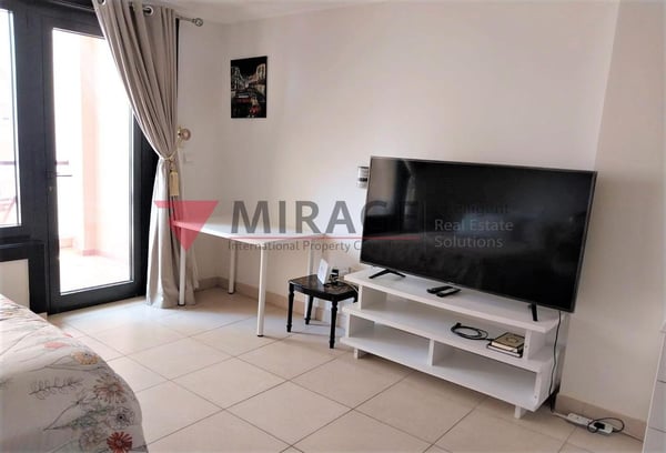 Studio with Marina View for Rent in Porto Arabia - Studio Apartment in Tower 19