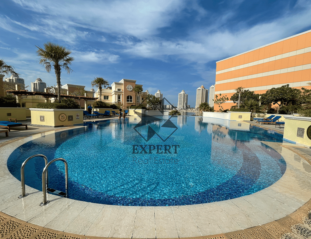 2 BHK | BALCONY | PEARL | SEA VIEW | FULLY FURNISHED - Apartment in Viva Bahriyah