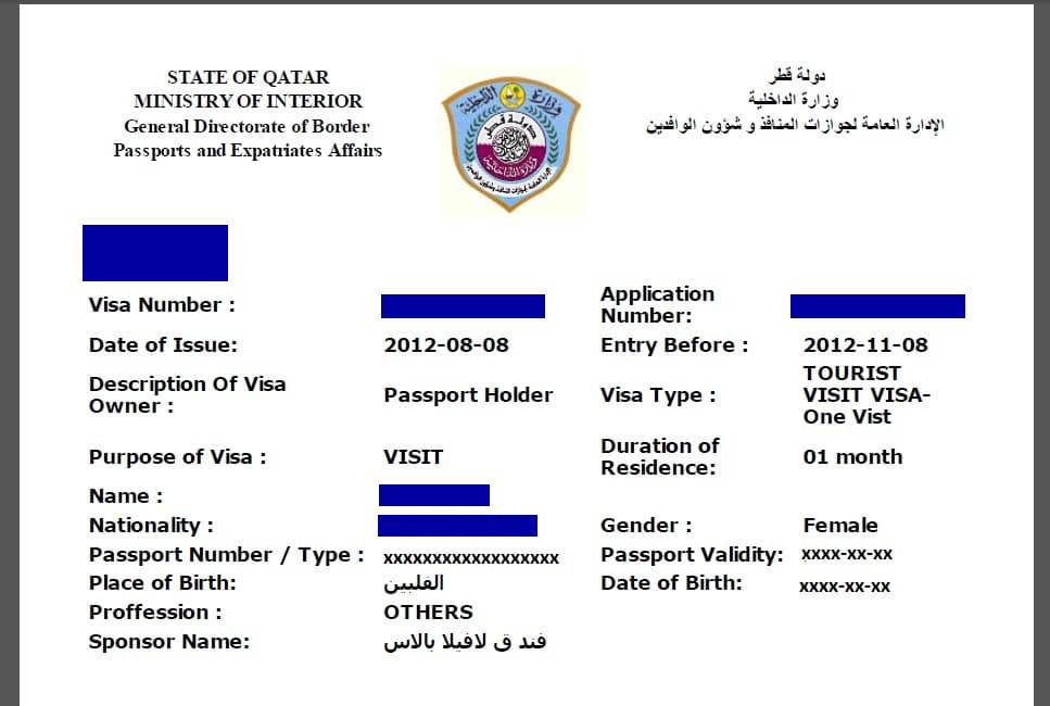 qatar Tourist Visa