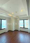 Sea View | Semi Furnished 3BR + Maids Room - Apartment in West Porto Drive