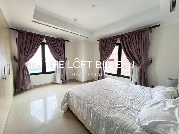 Direct Marina View! Furnished 2BR with Balcony! - Apartment in Porto Arabia