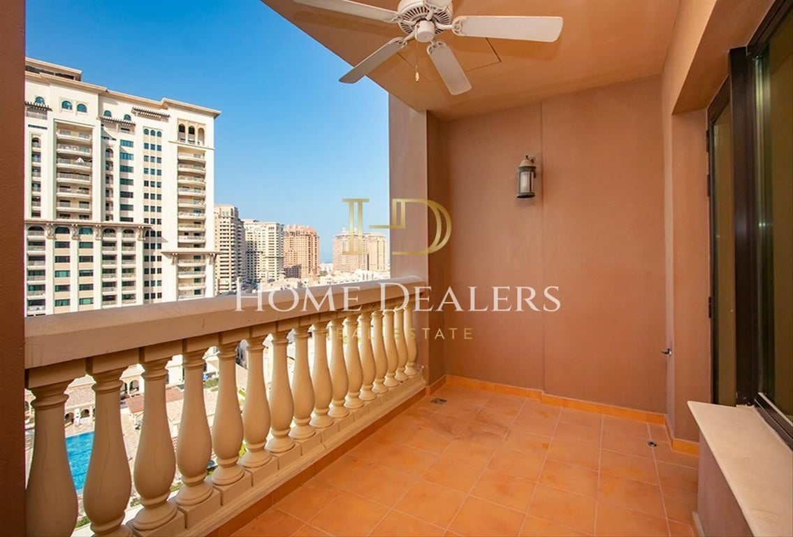Great Investment | 1BR Semi Furnished | Balcony - Apartment in West Porto Drive