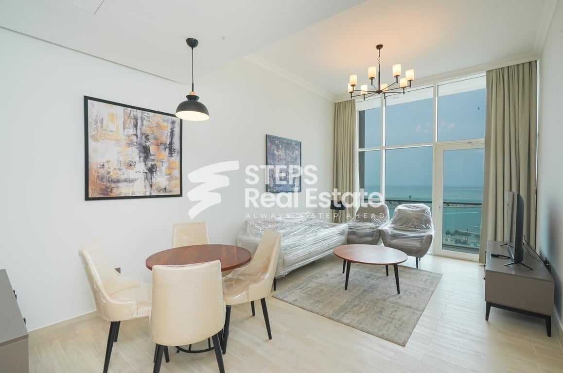 Sea View Furnished 1BHK Apartment in Lusail - Apartment in Lusail City