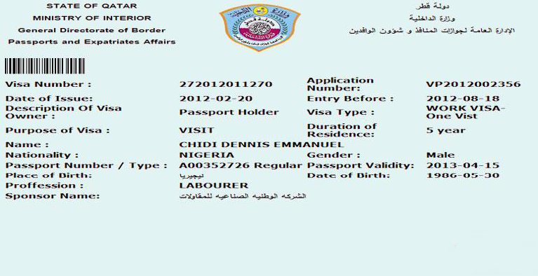 qatar Employment Visa