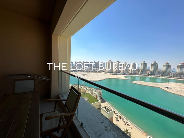 Direct Beach Access! Furnished 1BR with Balcony! - Apartment in Viva Bahriyah